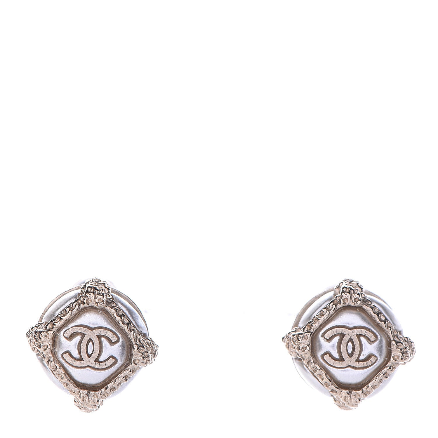 Chanel Pearl CC Earrings Gold 1 of 5