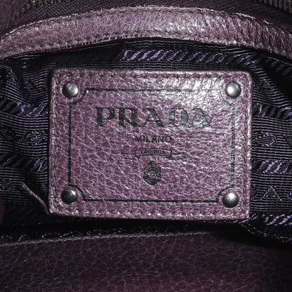 Prada Cervo Lux Chain Shoulder Bag Mirtillo Sfumato 7 of 9