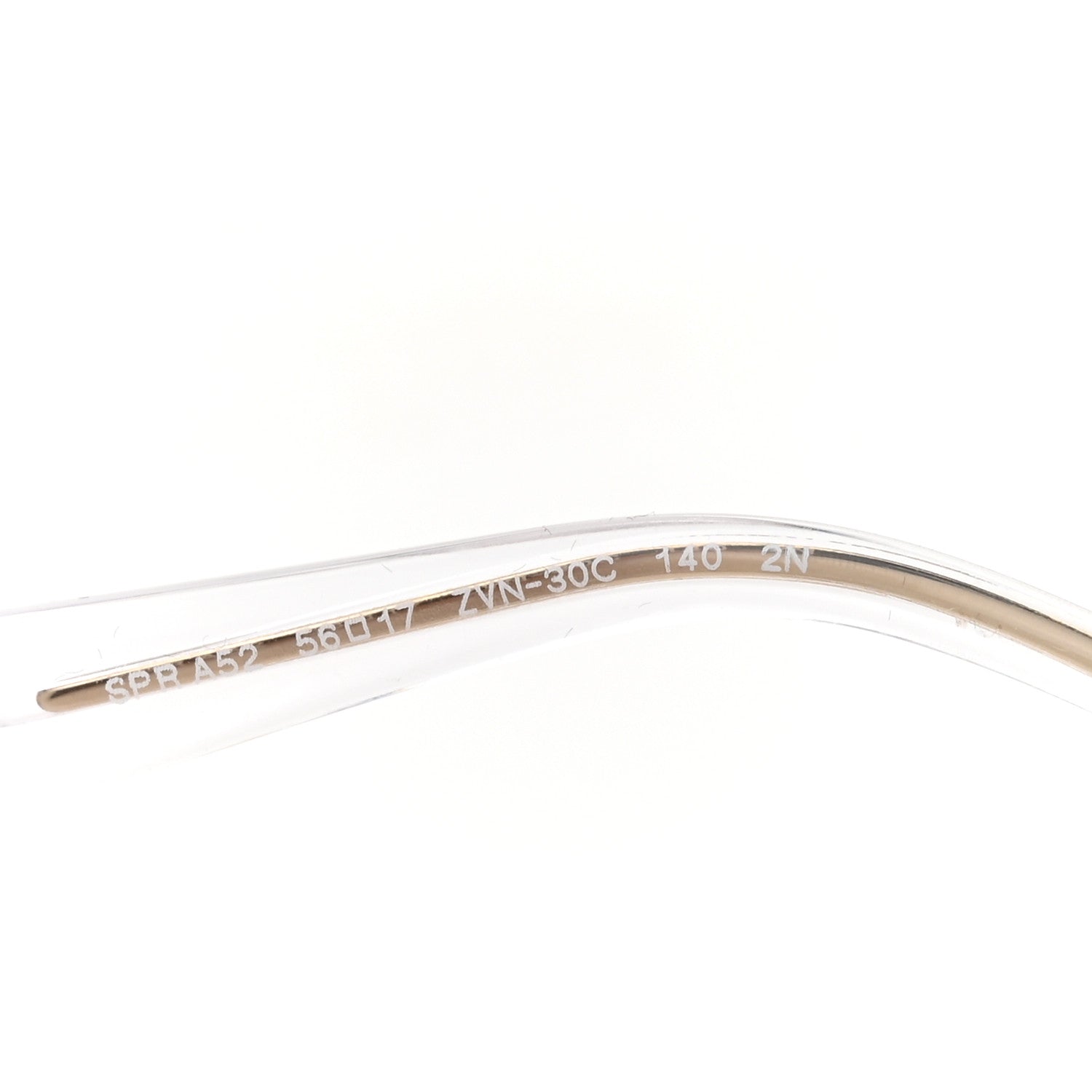 Prada Metal Symbole Triangle Logo Sunglasses SPR A52 Gold Blue 7 of 8