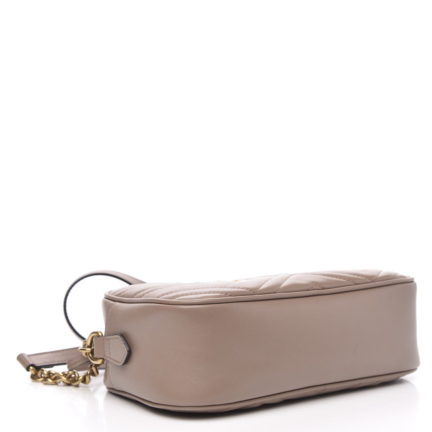 Gucci Calfskin Matelasse Small GG Marmont Chain Shoulder Bag Porcelain Rose 4 of 12