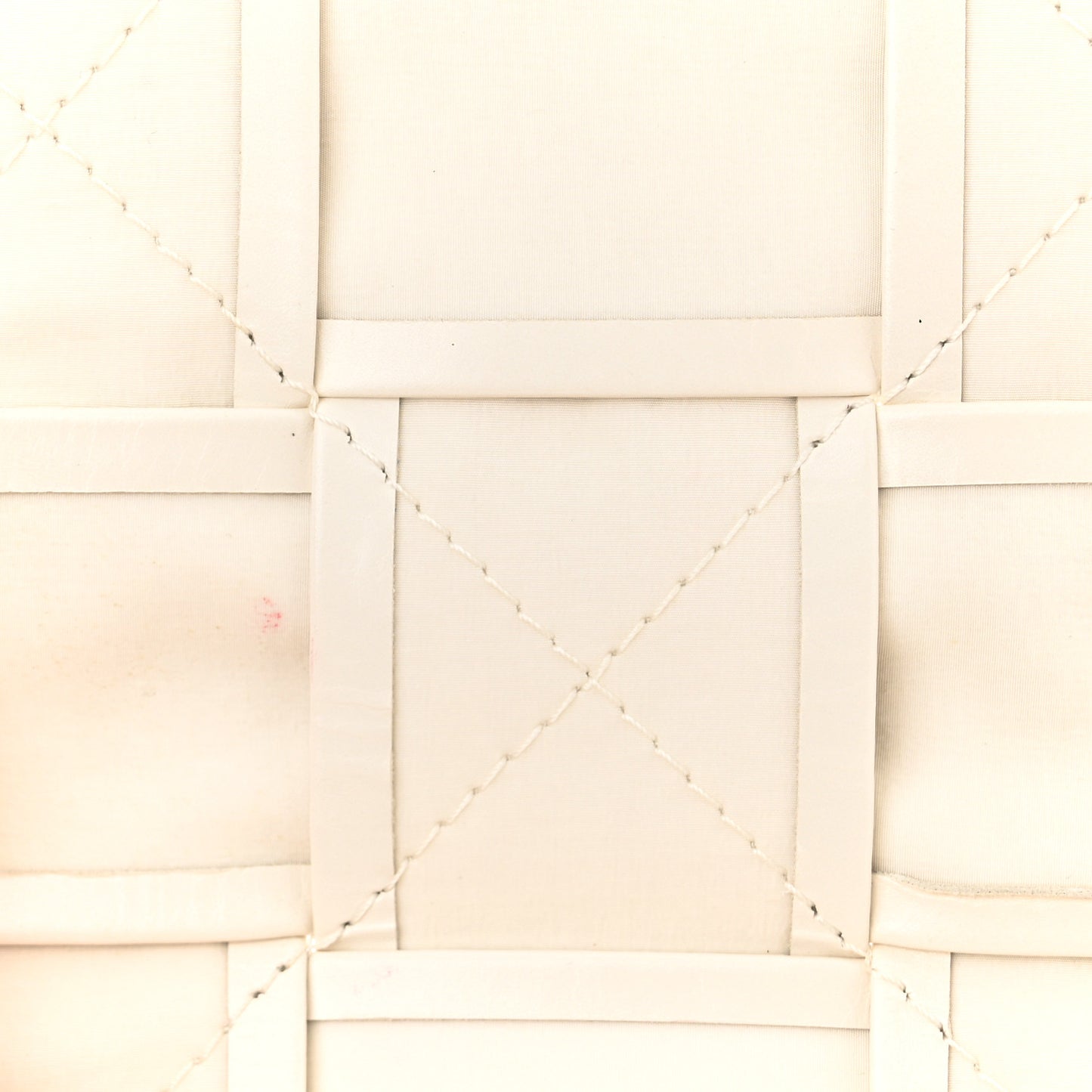 Paper Calfskin Maxi Intreccio Cassette Crossbody Bag White