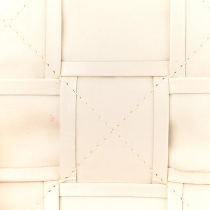 Bottega Veneta Paper Calfskin Maxi Intreccio Cassette Crossbody Bag White 11 of 11