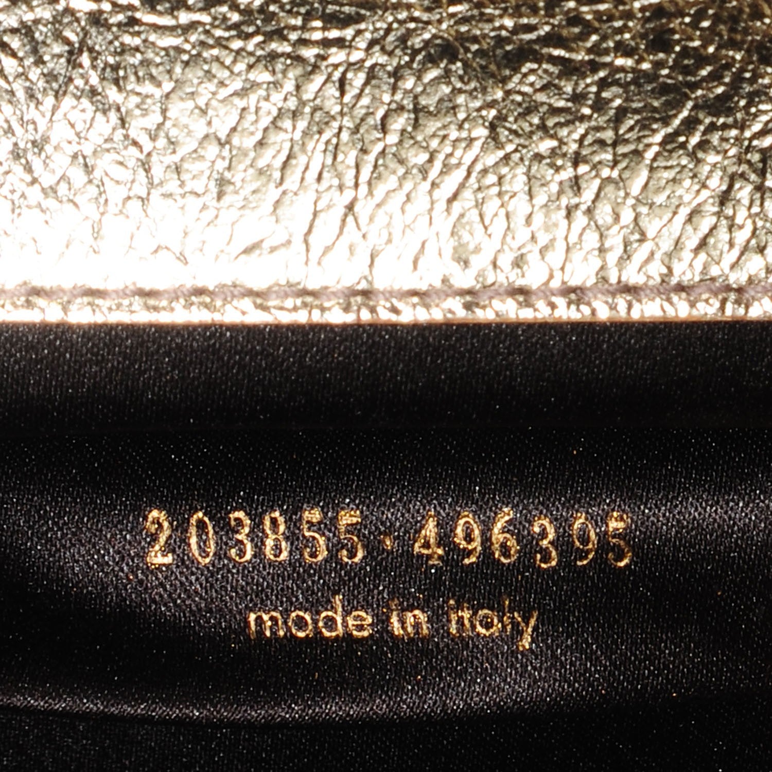 Saint Laurent Metallic Leather Large Belle De Jour Clutch Gold 6 of 7