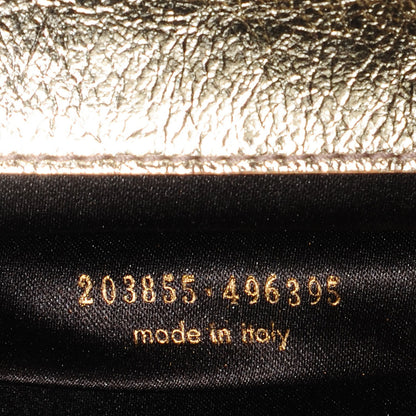 Saint Laurent Metallic Leather Large Belle De Jour Clutch Gold 6 of 7