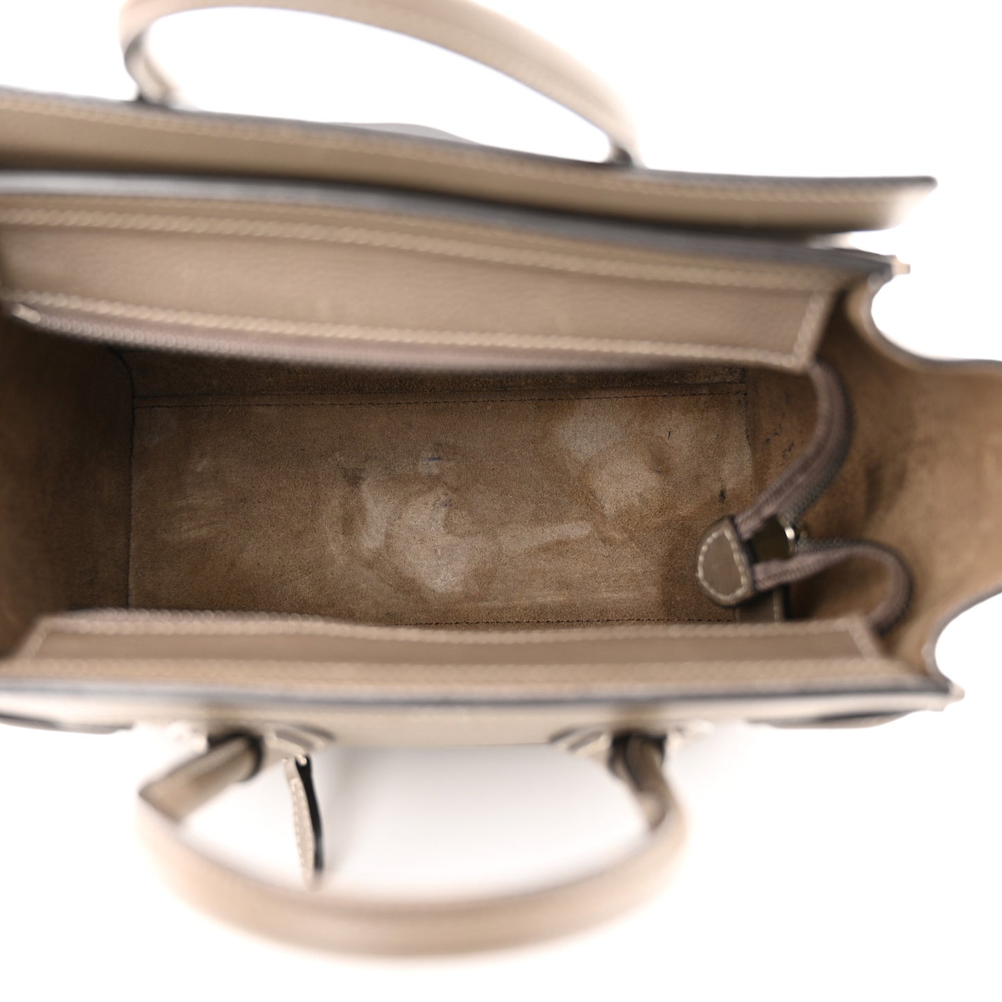 Drummed Calfskin Nano Luggage Souris