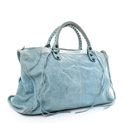 Balenciaga Agneau Classic Hardware Work Sky Blue 4 of 16