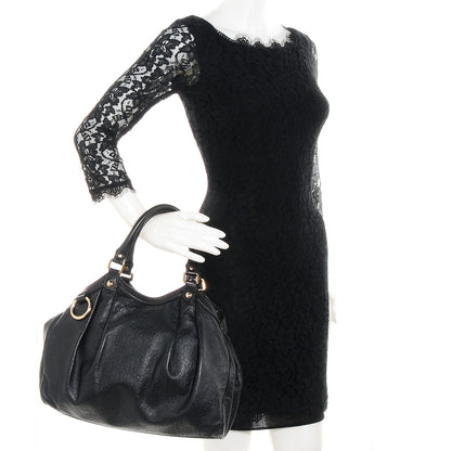 Gucci Guccissima Medium Sukey Tote Black 2 of 10