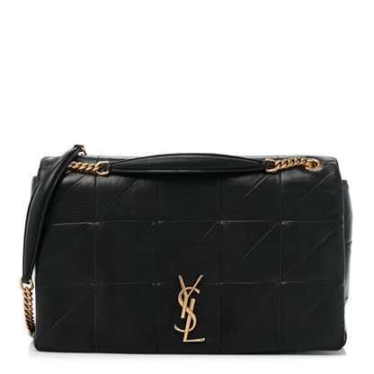 Saint Laurent Lambskin Patchwork Monogram Large Jamie Black 1 of 16