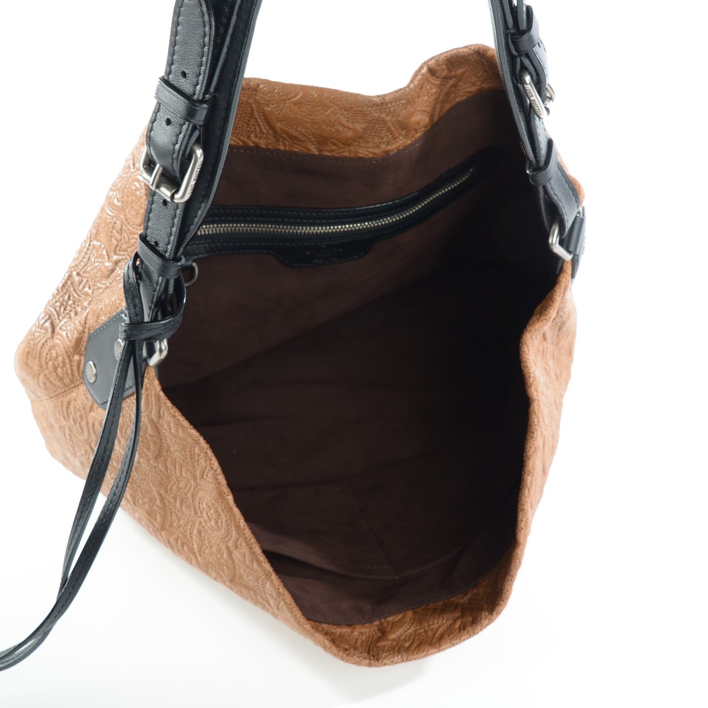 Lambskin Antheia Hobo PM Caramel