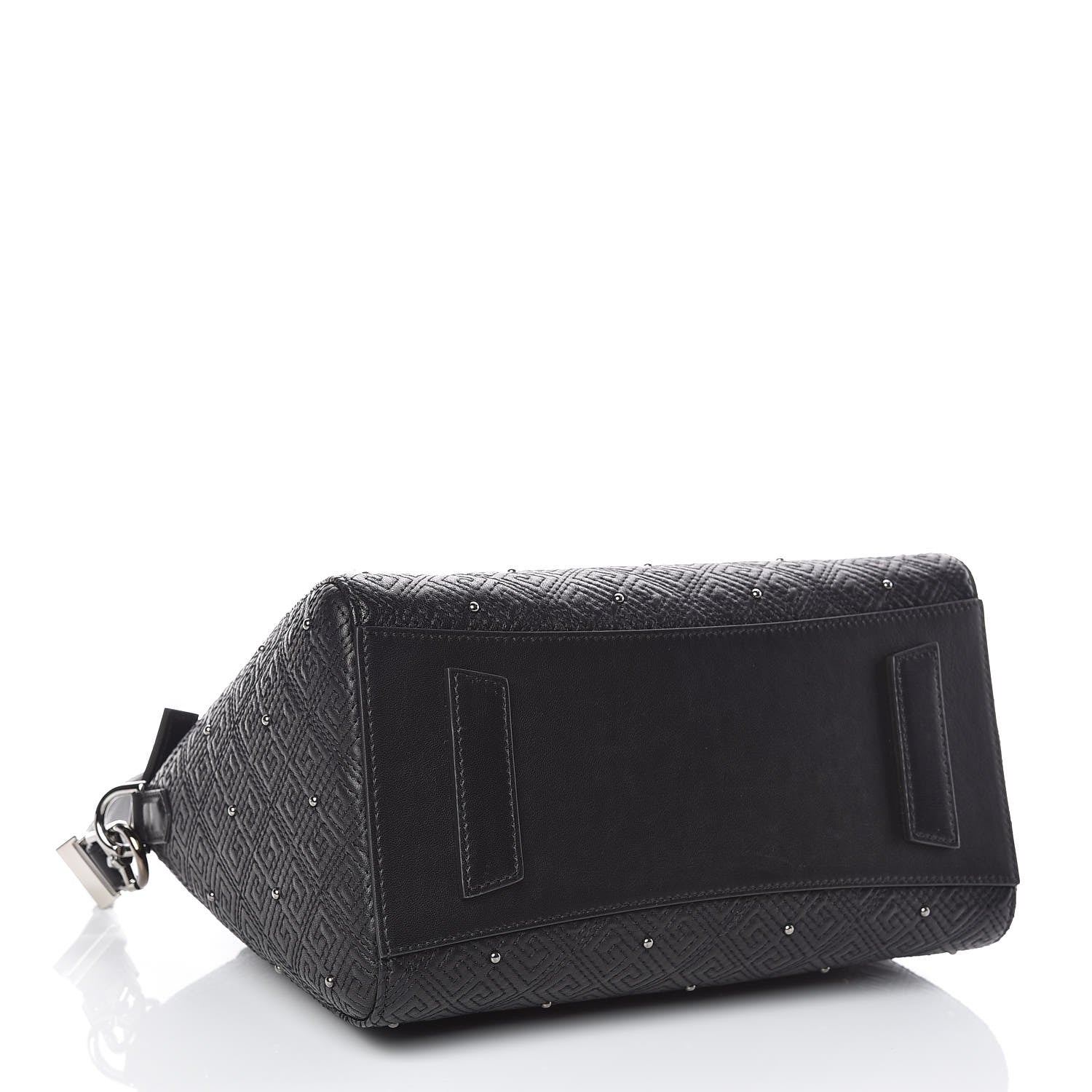 Givenchy Lambskin Logo Embossed Small Studded Antigona Black 5 of 10