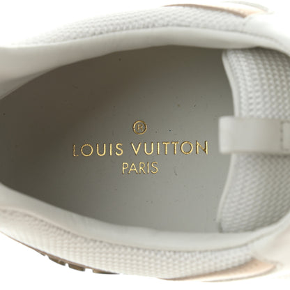 Louis Vuitton Calfskin Damier Azur Run Away Sneakers 39 White 7 of 9