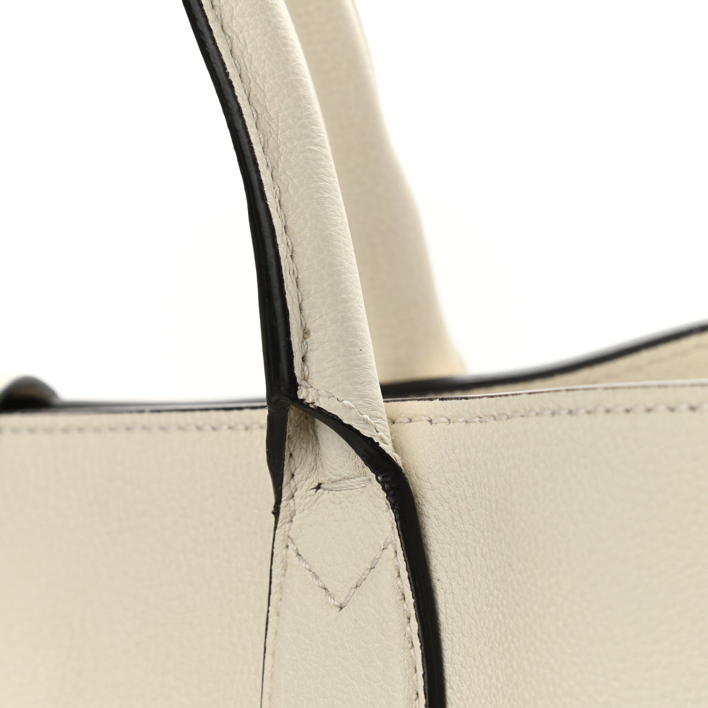 Soft Calfskin Medium Jackie Top Handle Bag Antique White