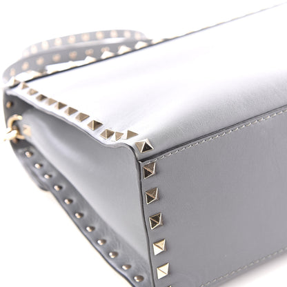 Valentino Garavani Vitello Rockstud Single Handle Flap Bag Light Stone 7 of 14