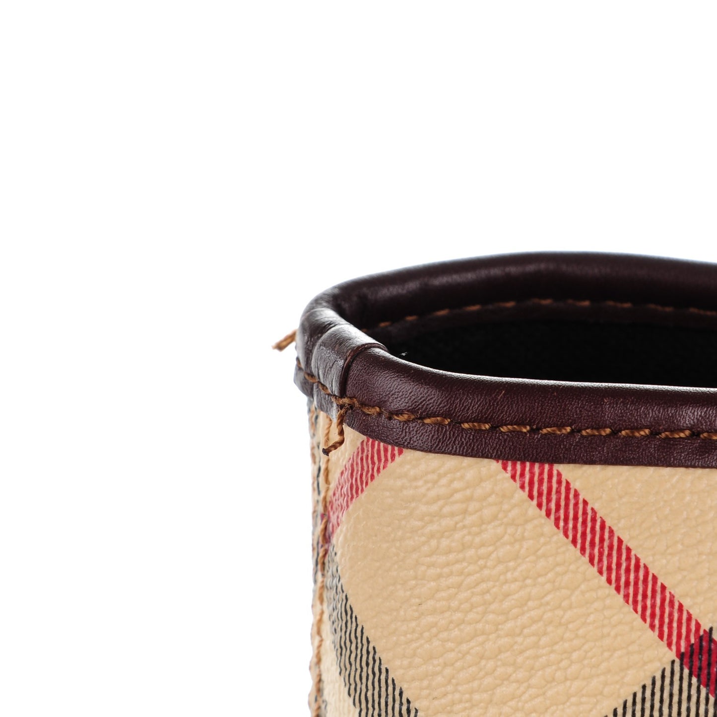 Haymarket Check Studded Tote Chocolate