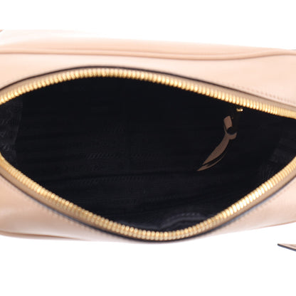 Prada Glace Calfskin Embossed Logo Crossbody Cammeo 4 of 9