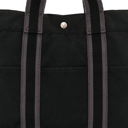 Hermes Canvas Herline MM Tote Black 7 of 9