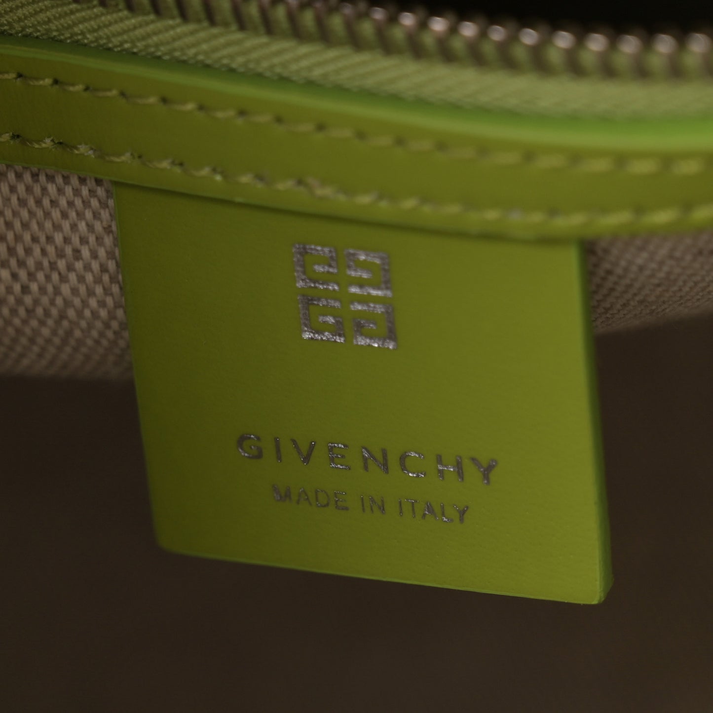 Shiny Lord Calfskin Mini Antigona Citrus Green