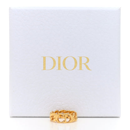 Christian Dior Metal Montaigne 30 Chain Ring 53/6.25 Antique Gold 6 of 6