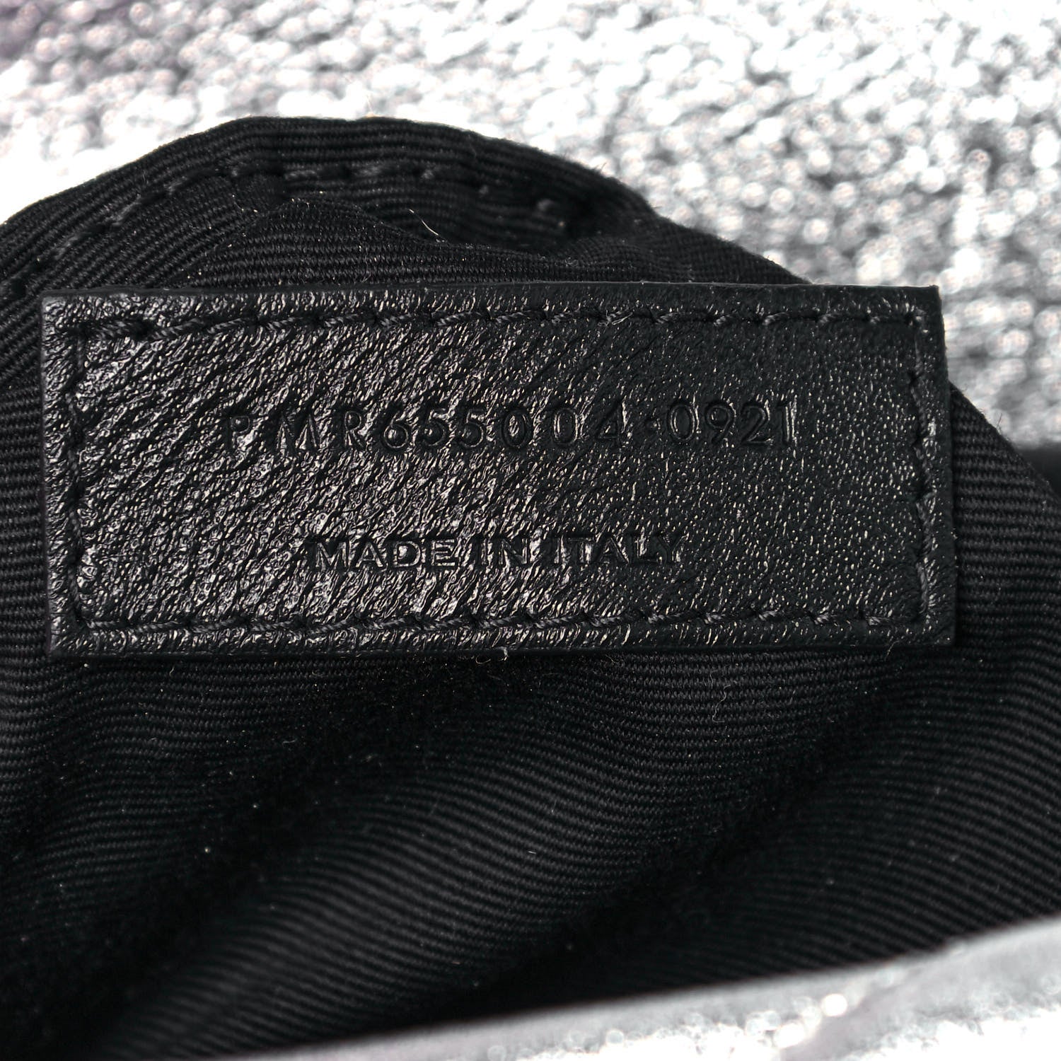Saint Laurent Metallic Lambskin Quilted Sade Puffer Envelope Clutch Argento 7 of 13