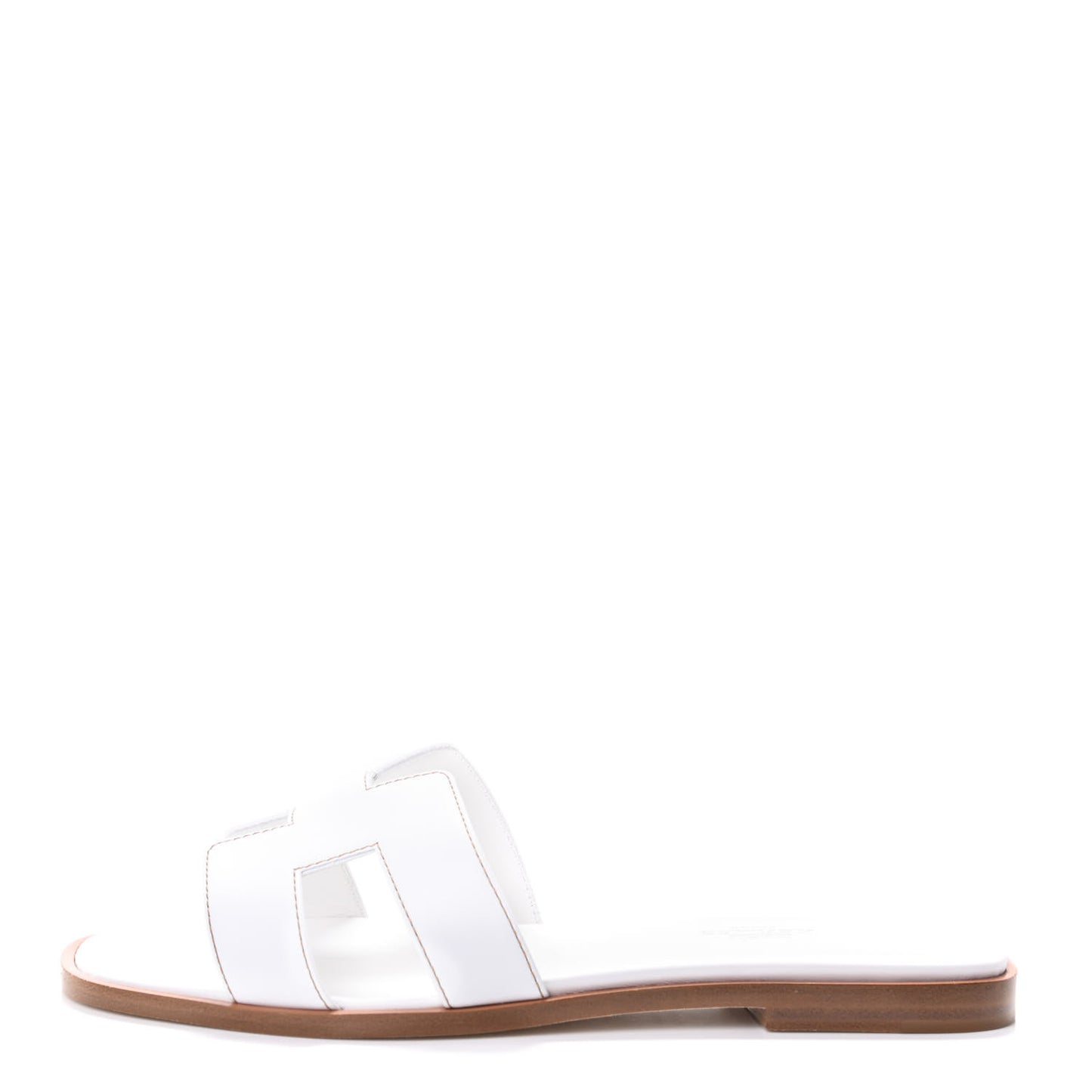 Box Calfskin Oran Sandals 37 White