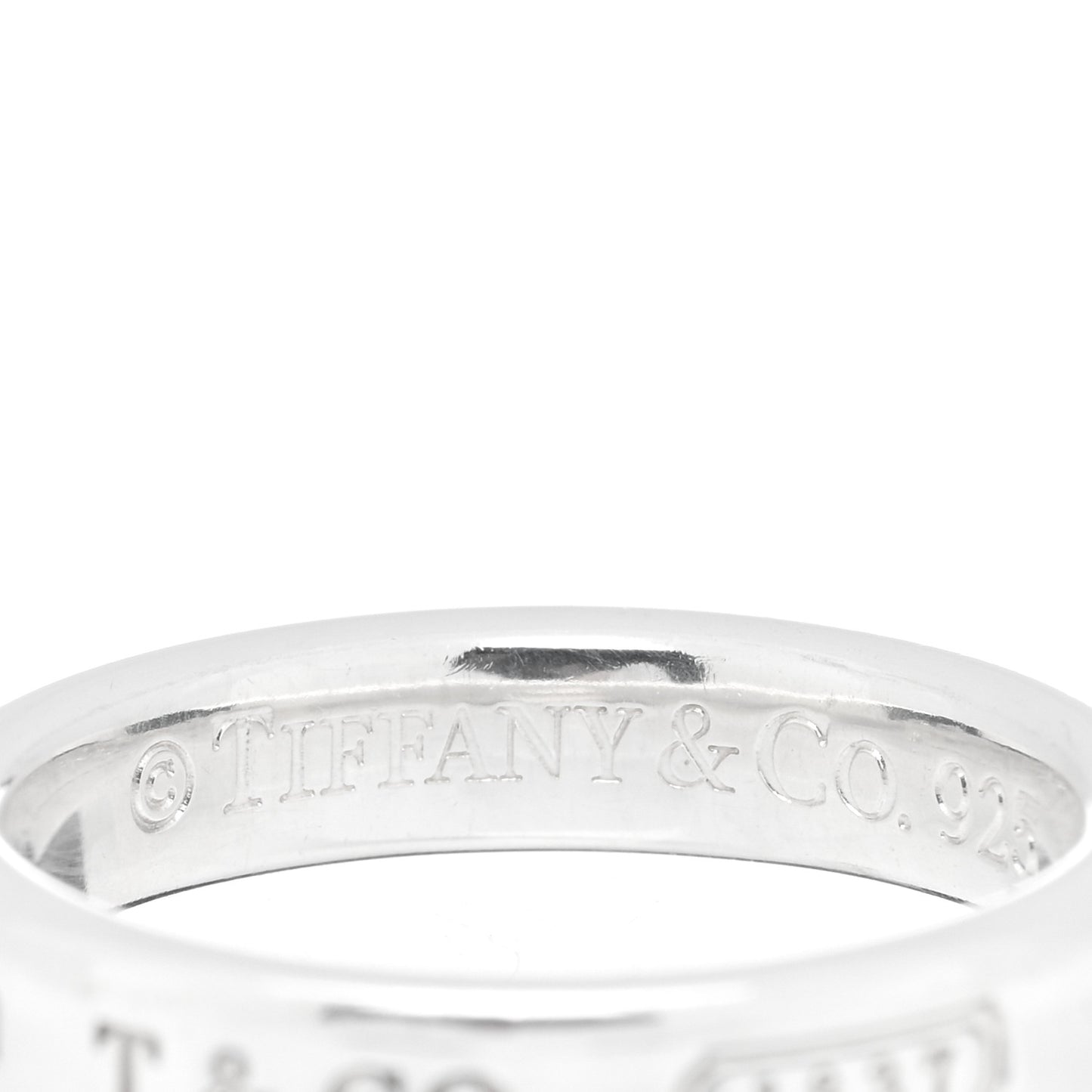 Sterling Silver Narrow 1837 Band Ring 50 5.5