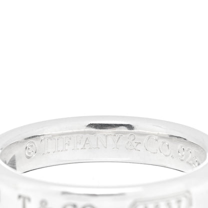 Tiffany Sterling Silver Narrow 1837 Band Ring 50 5.5 4 of 4