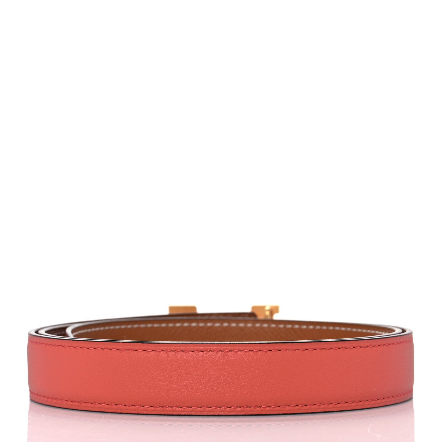 Hermes Swift Epsom 24mm Mini Constance H Belt 85 Capucine Gold 2 of 6