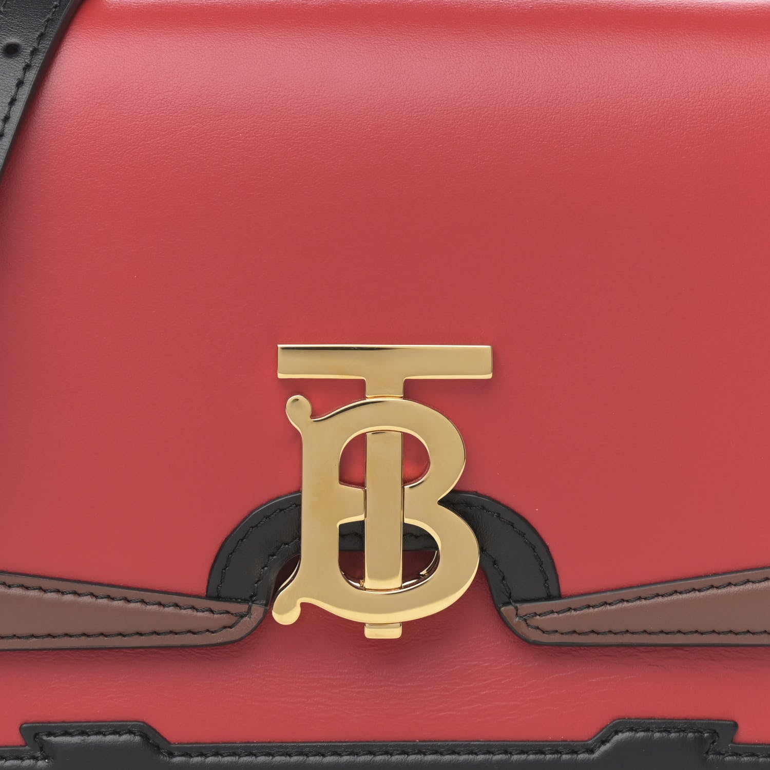 Burberry Applique Smooth Calfskin Small TB Bag Bright Red 8 of 11