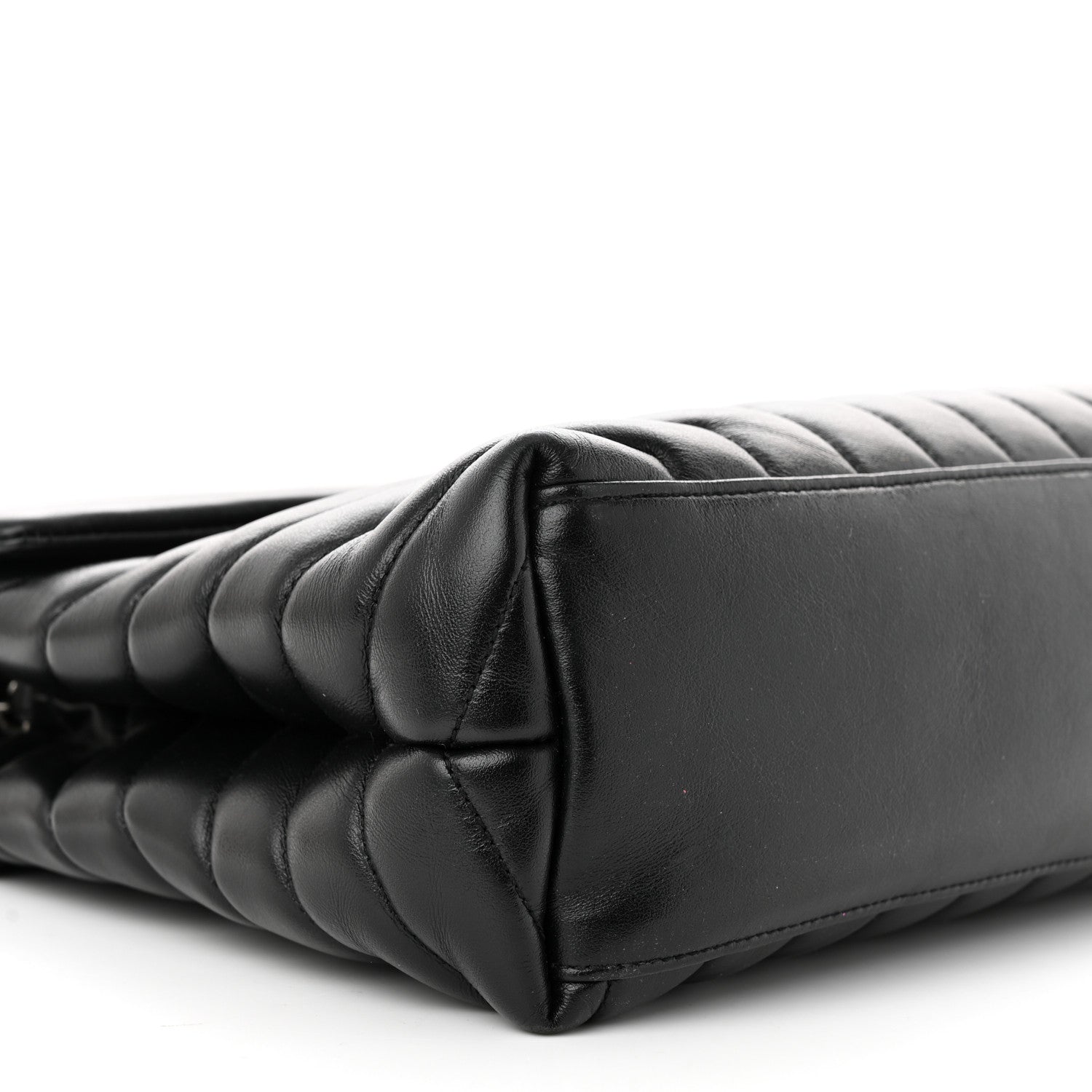 Saint Laurent Calfskin Y Quilted Monogram Medium Loulou Chain Satchel Black 9 of 11
