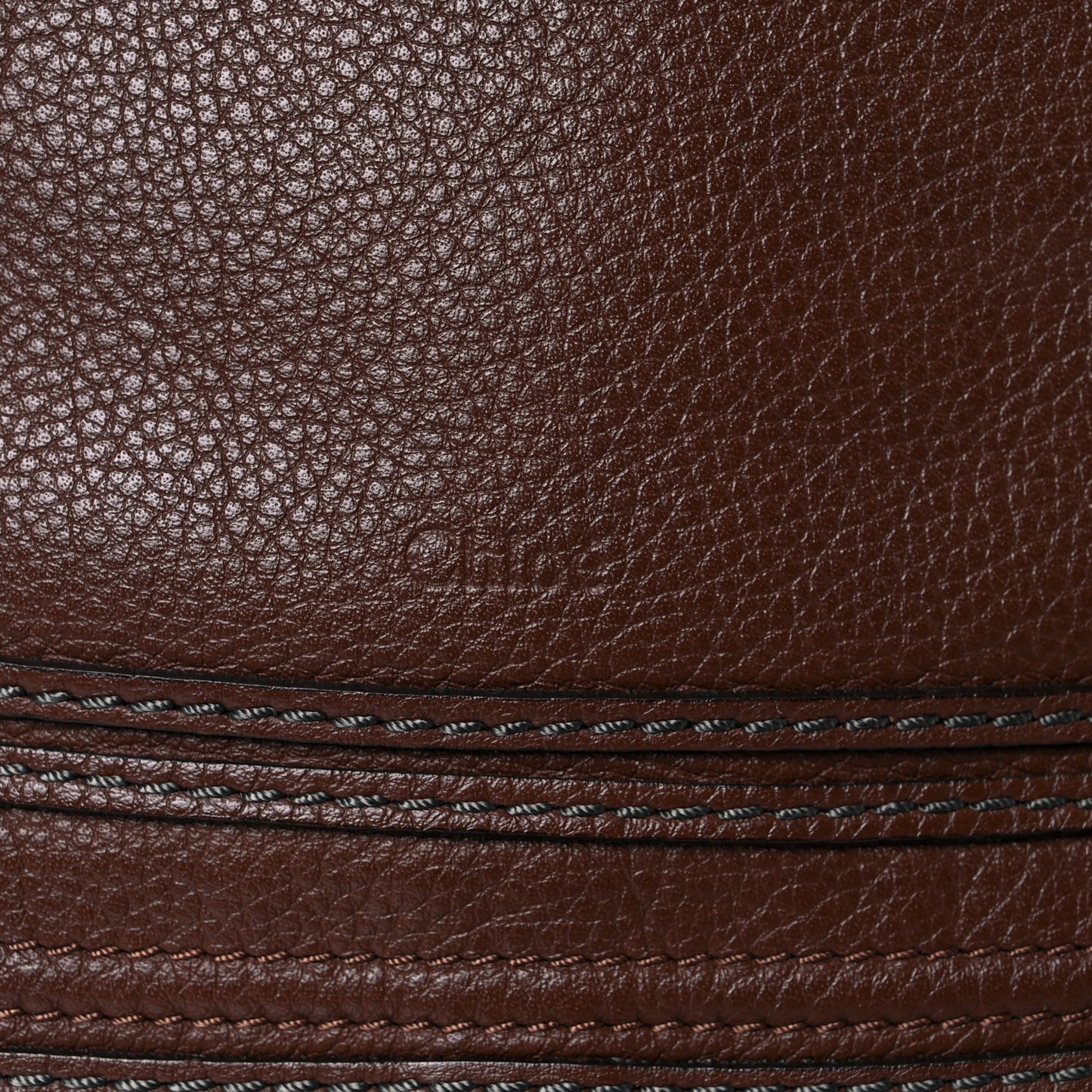 Calfskin Large Marcie Satchel Brown Seed
