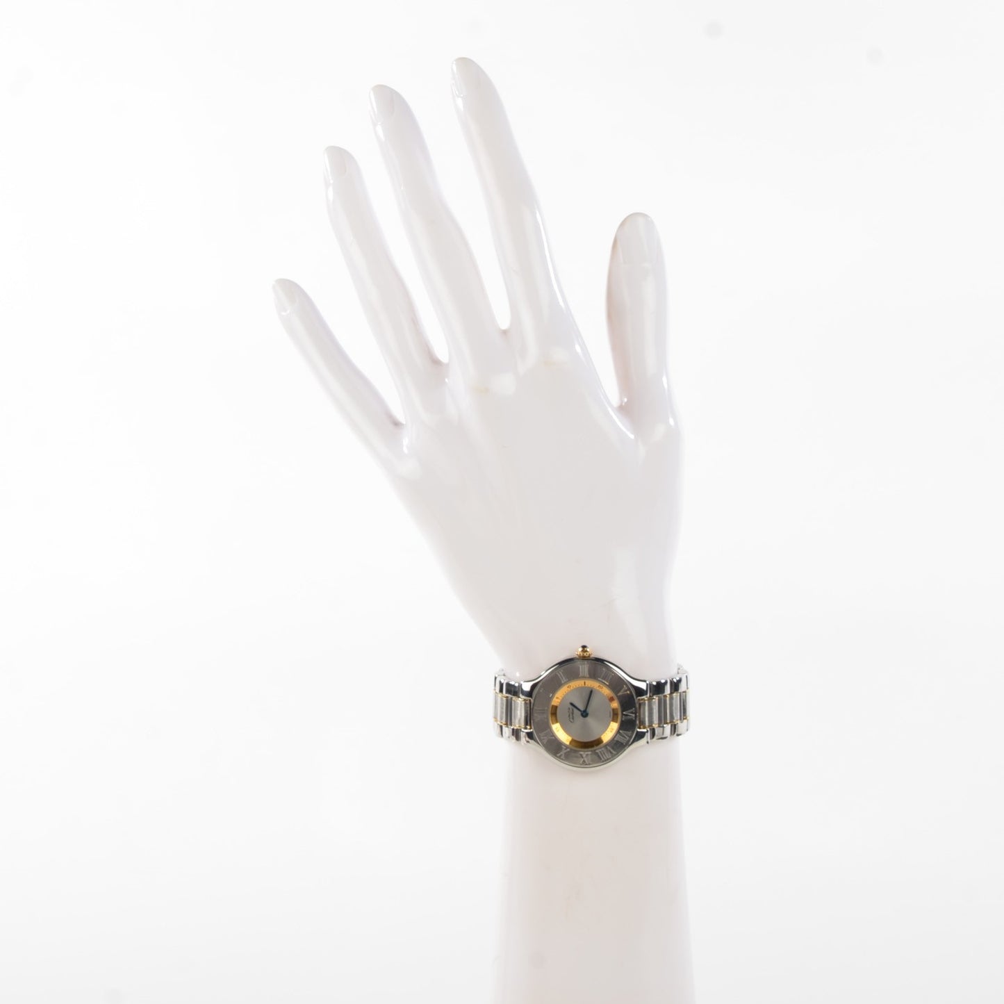 Stainless Steel 18K Yellow Gold 31mm Must De 21 Quartz Watch