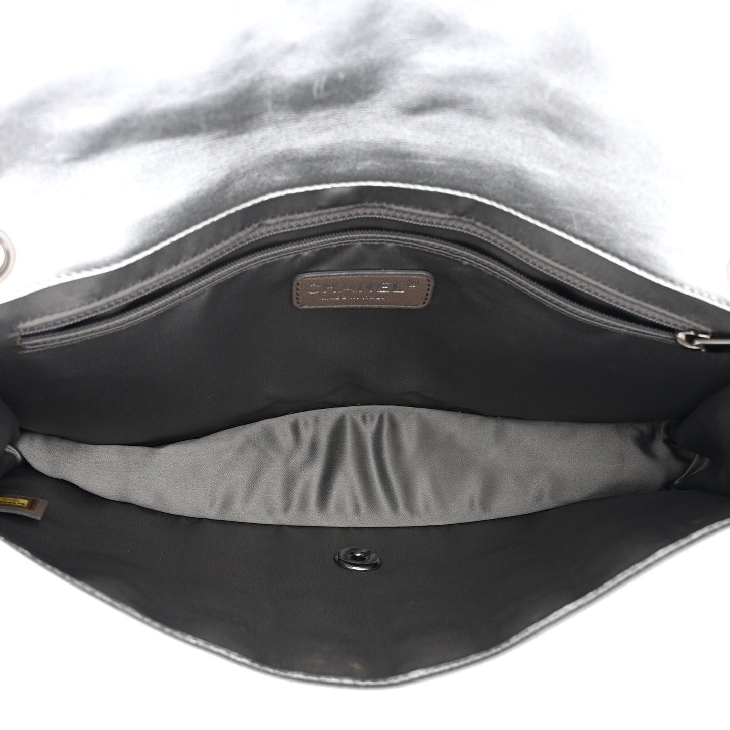 Vinyl Large Ice Cube Flap Silver