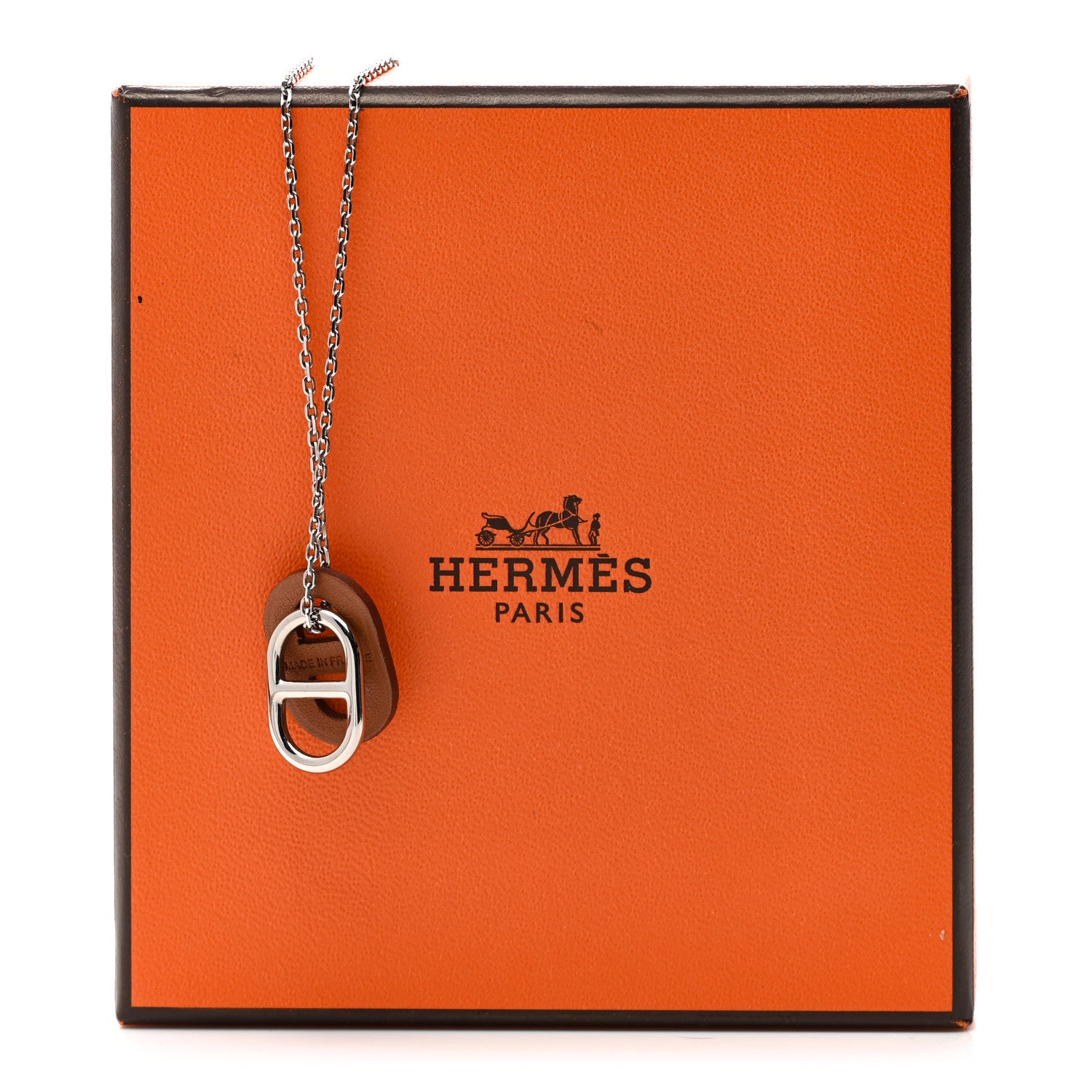 Hermes Swift O'Maillon Pendant Necklace Gold 6 of 6