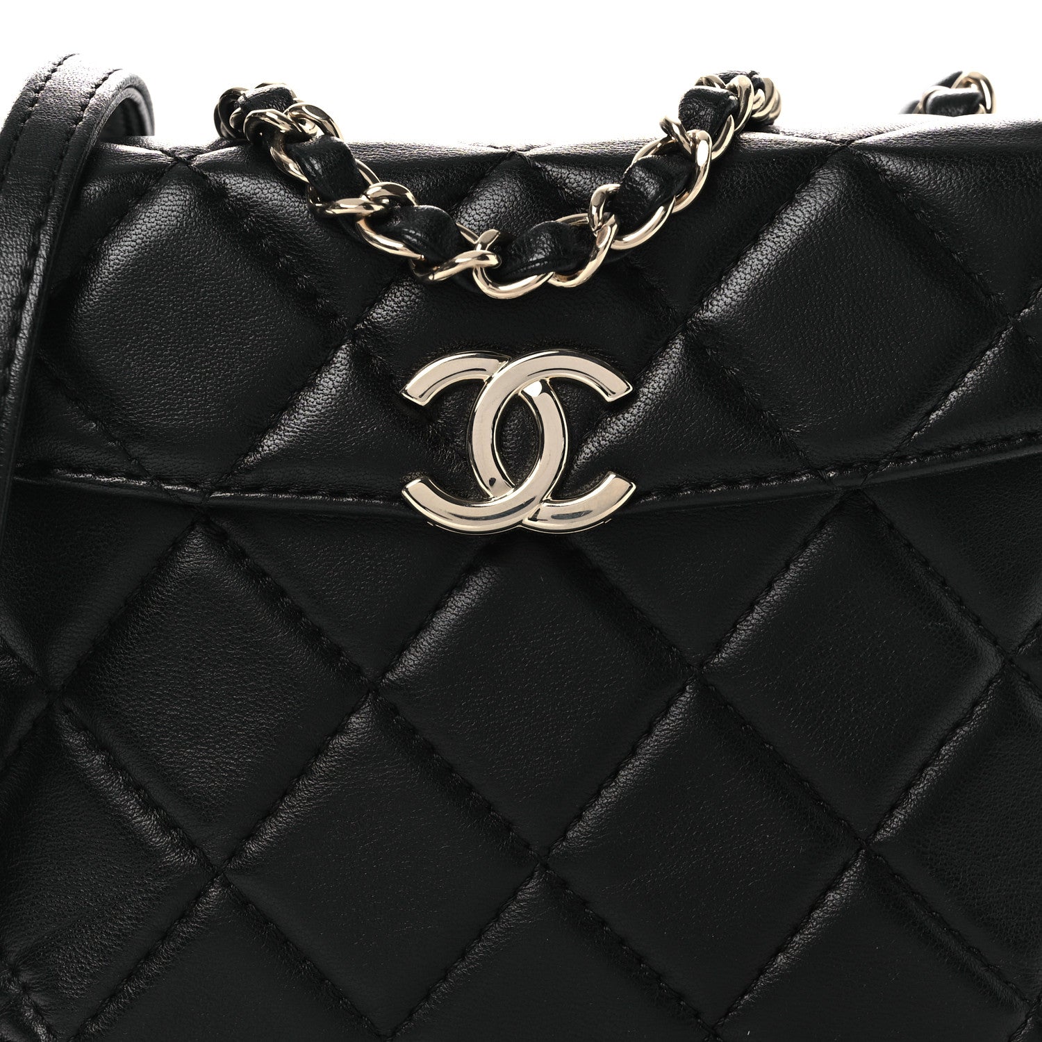Chanel Lambskin Quilted Small Box Bag Black 8 of 11