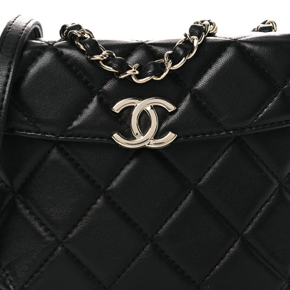 Chanel Lambskin Quilted Small Box Bag Black 8 of 11