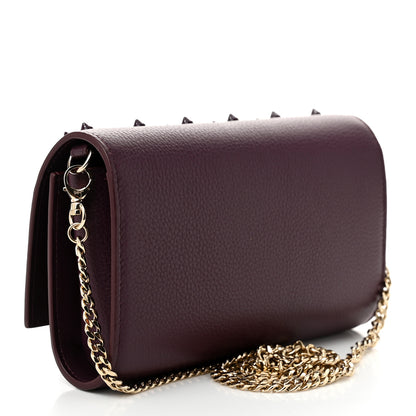 Christian Louboutin Calfskin Spikes Loubinthesky Paloma Merlot 2 of 11