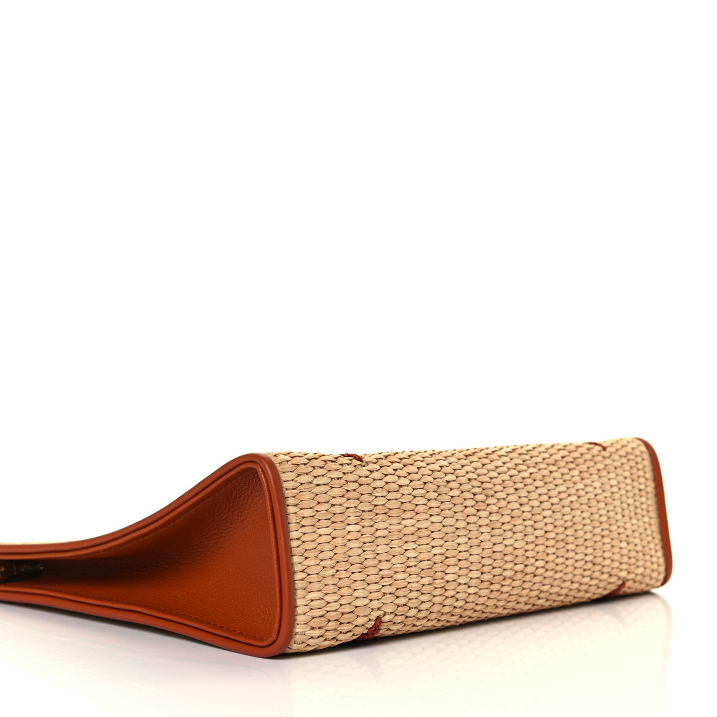 Raffia Monogram Giant Toiletry Pouch 26 Tan