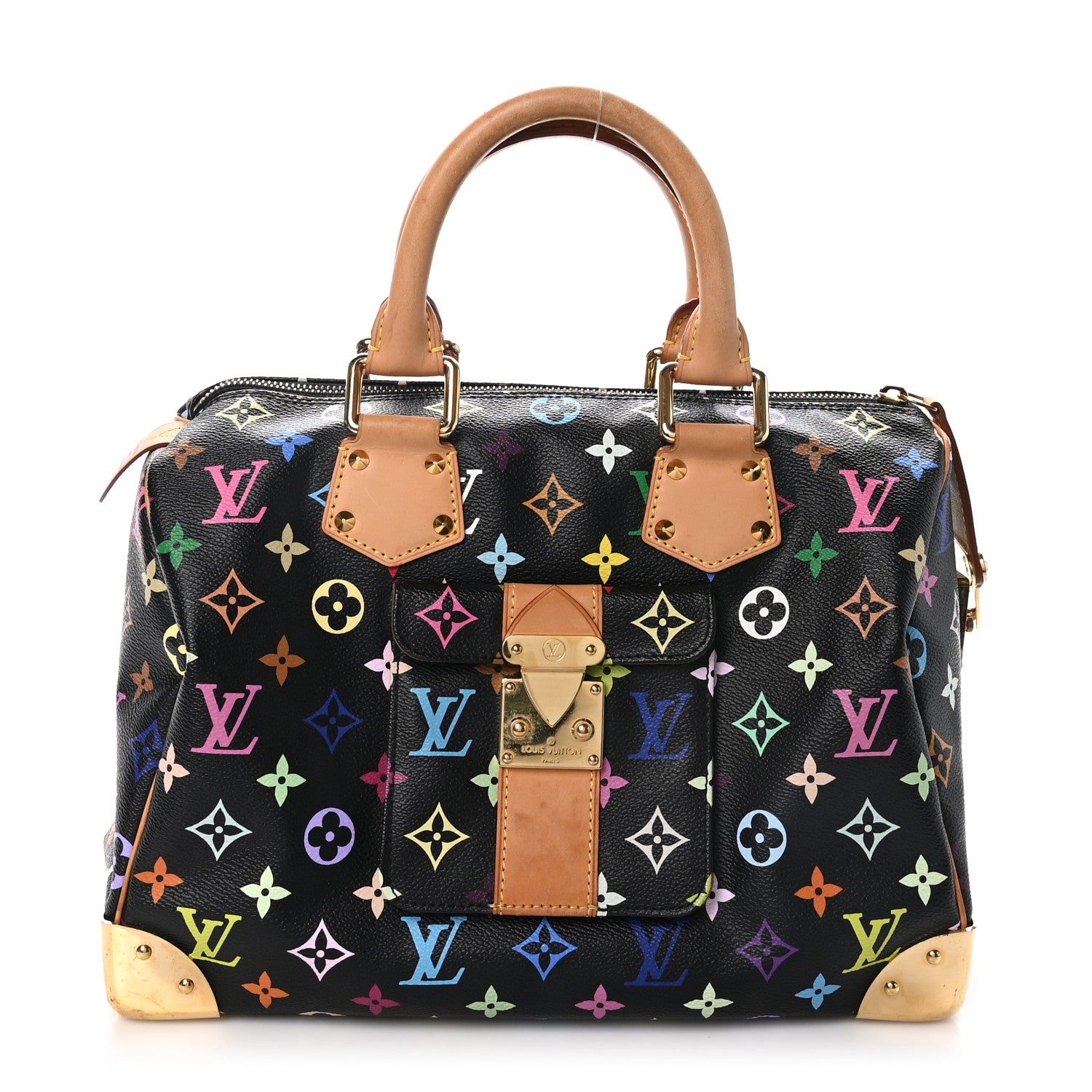 Louis Vuitton Monogram Multicolor Speedy 30 Black 1 of 12