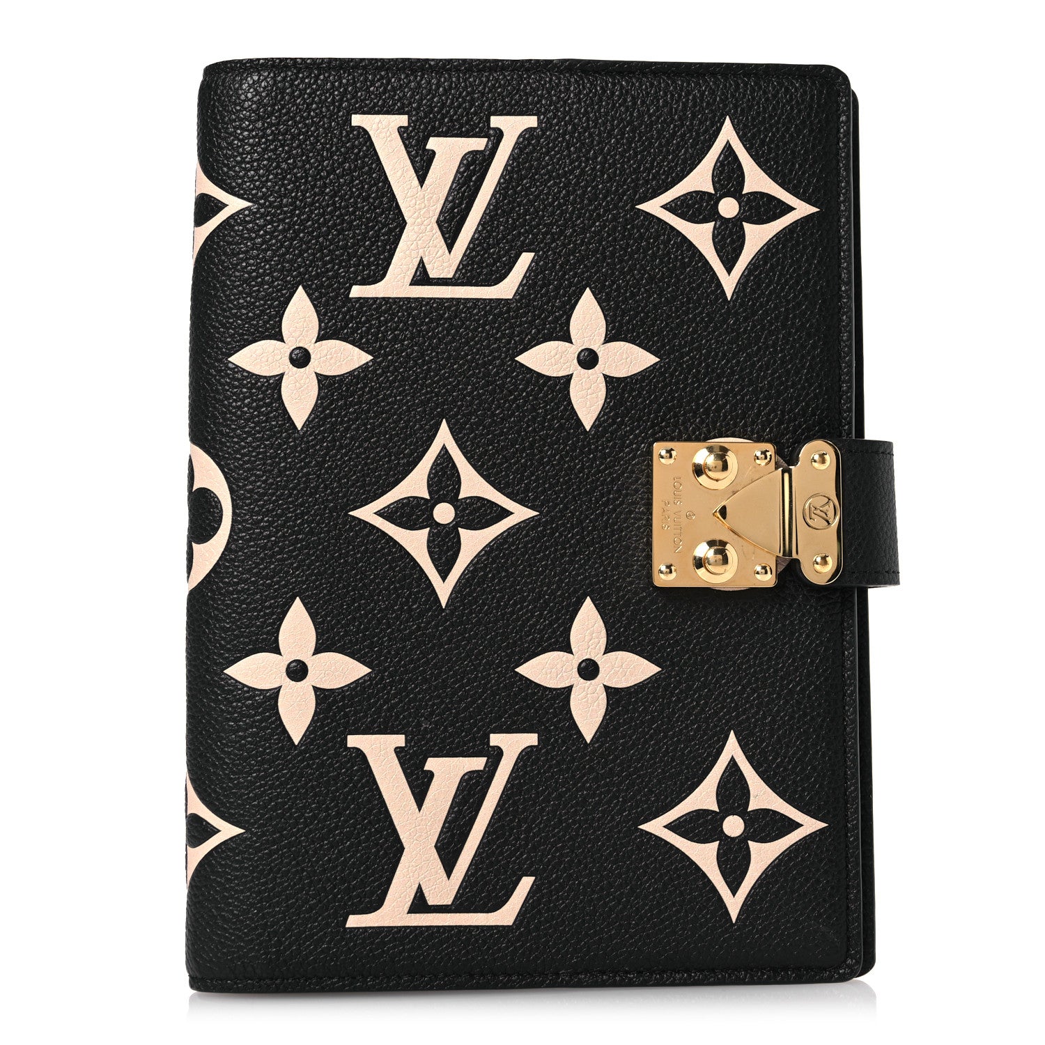 Louis Vuitton Empreinte Monogram Giant Paul Notebook Cover MM Black Beige 1 of 7