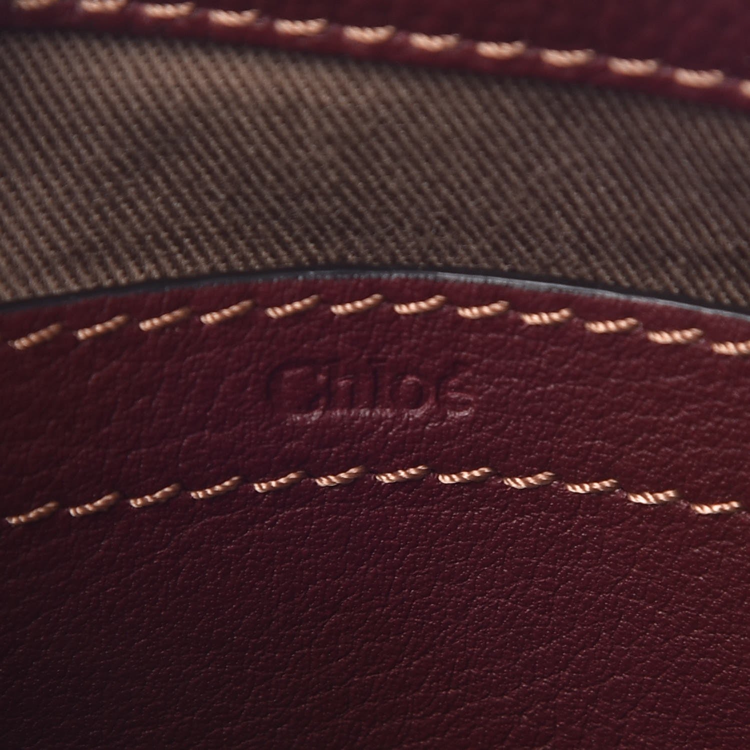 Chloe Calfskin Mini Marcie Round Crossbody Bag Dark Velvet 7 of 9