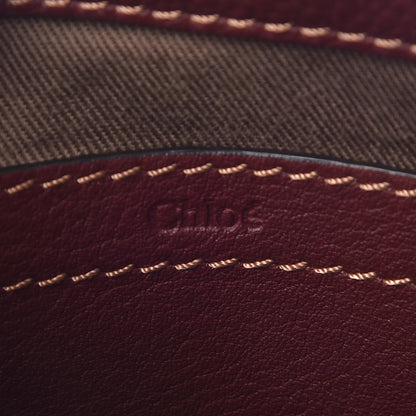 Chloe Calfskin Mini Marcie Round Crossbody Bag Dark Velvet 7 of 9