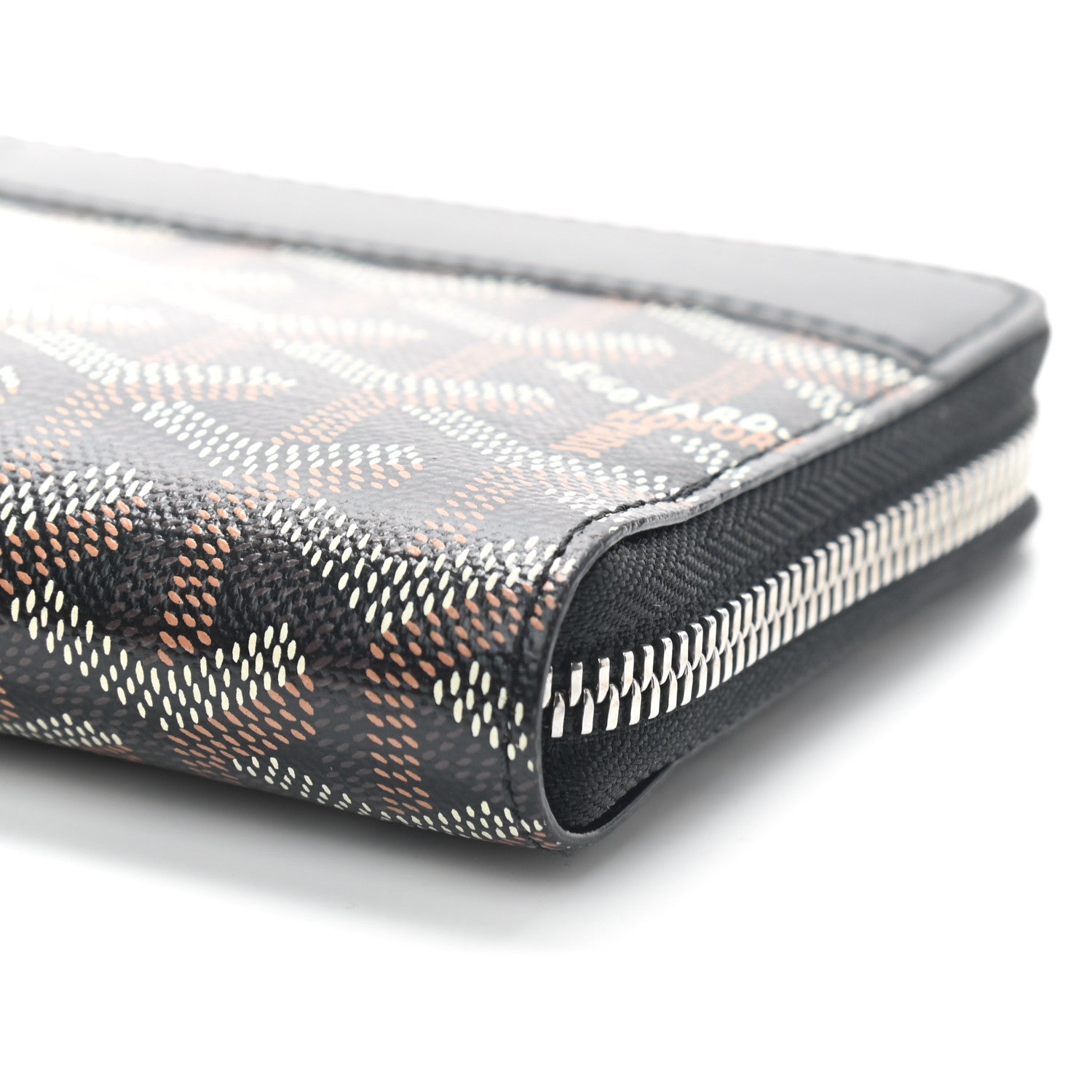 Goyard Goyardine Matignon Zip Around GM Wallet Black 8 of 8
