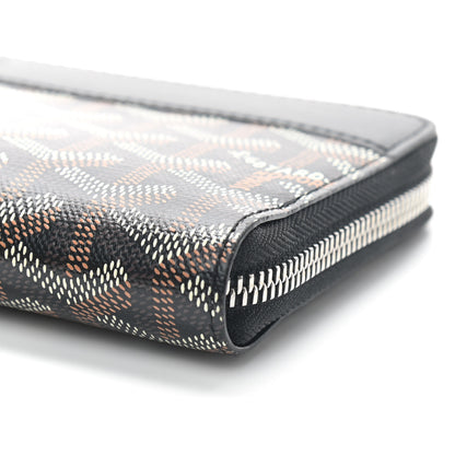 Goyard Goyardine Matignon Zip Around GM Wallet Black 8 of 8