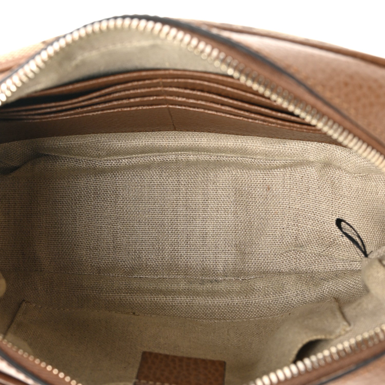 Gucci Monogram Mini Bree Messenger Bag Beige Tabacco 5 of 21