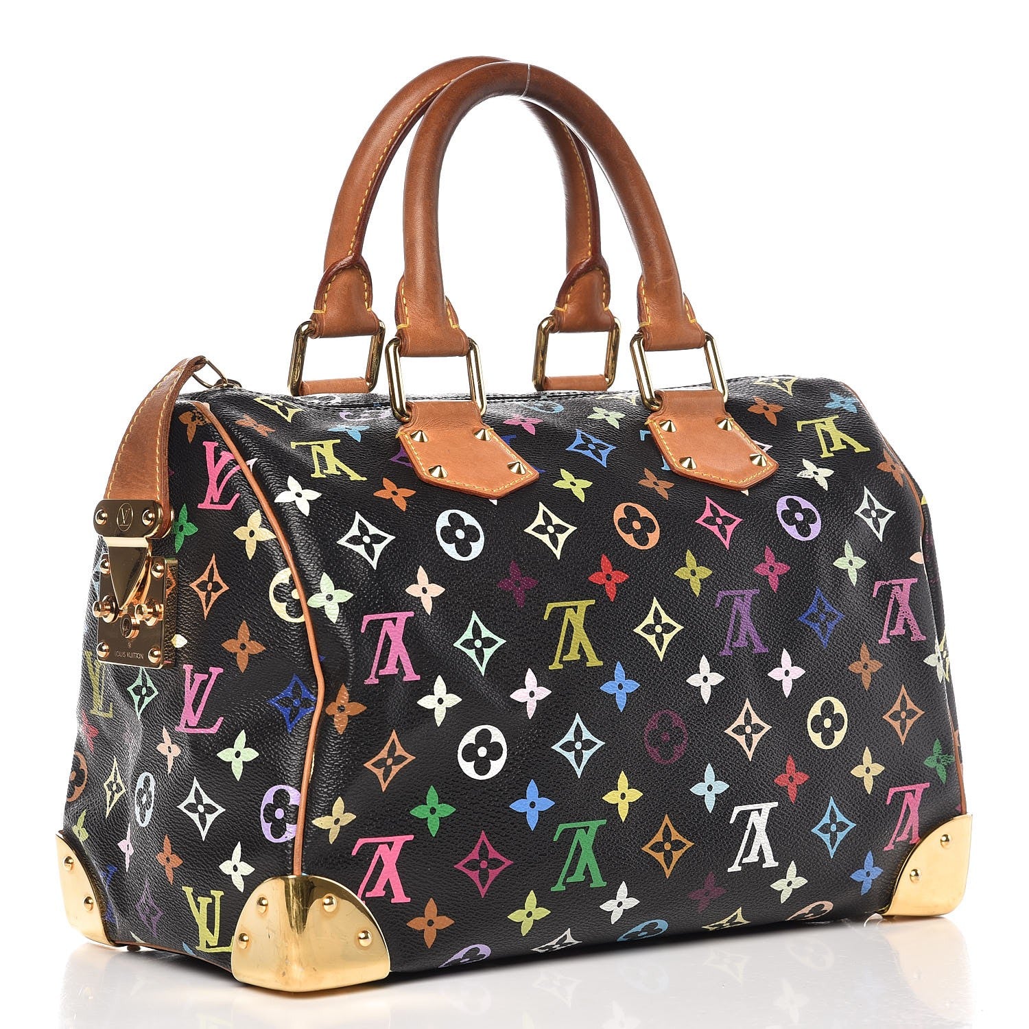 Louis Vuitton Monogram Multicolor Speedy 30 Black 3 of 18