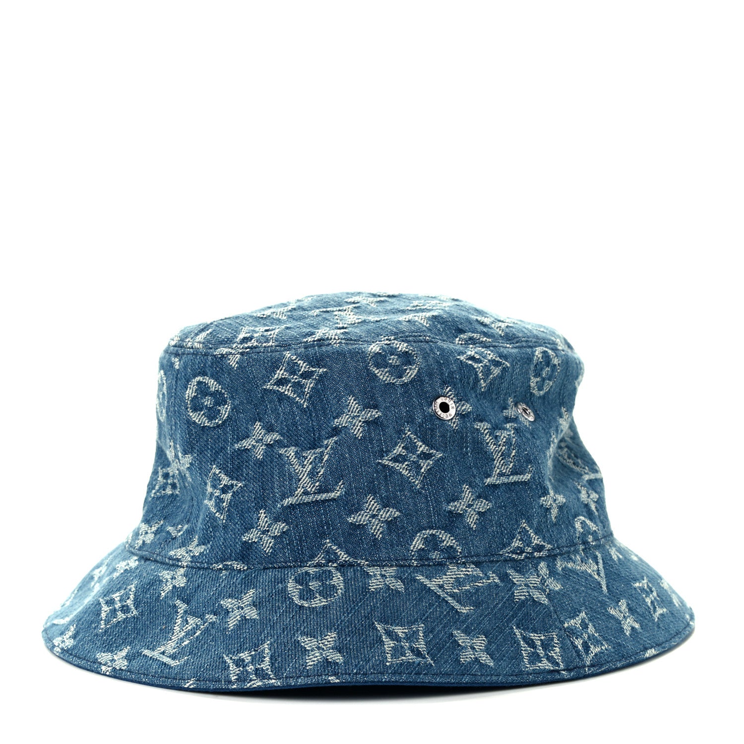 Louis Vuitton Monogram Denim Transformable Bob Bucket Hat 58 Blue 1 of 11