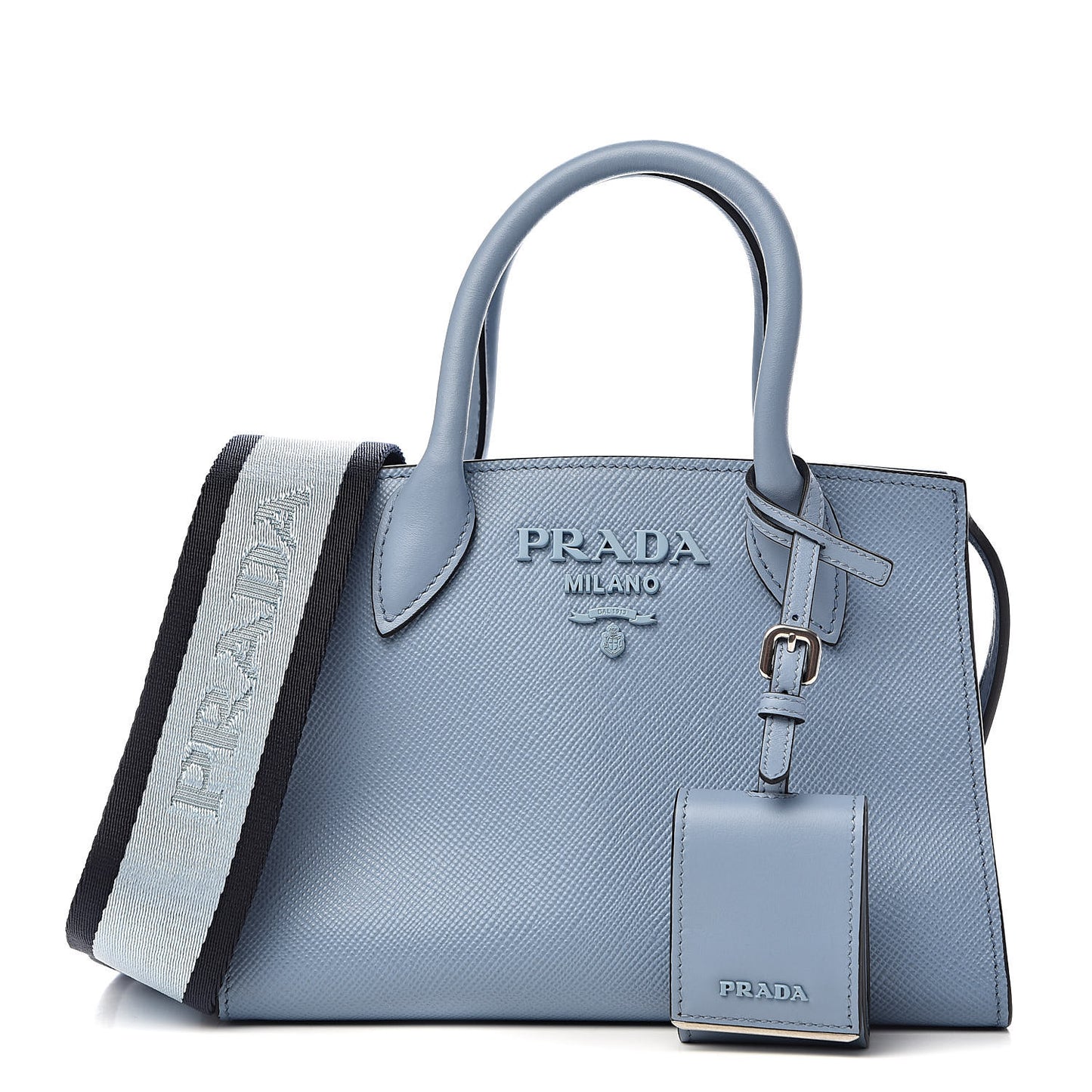 Saffiano Cuir Calfskin Mini Monochrome Top Handle Tote Astrale