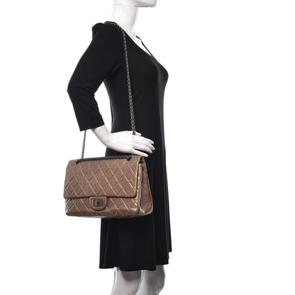 Chanel Metallic Aged Calfskin Quilted 2.55 Reissue 227 Flap Dark Gold 2 of 13