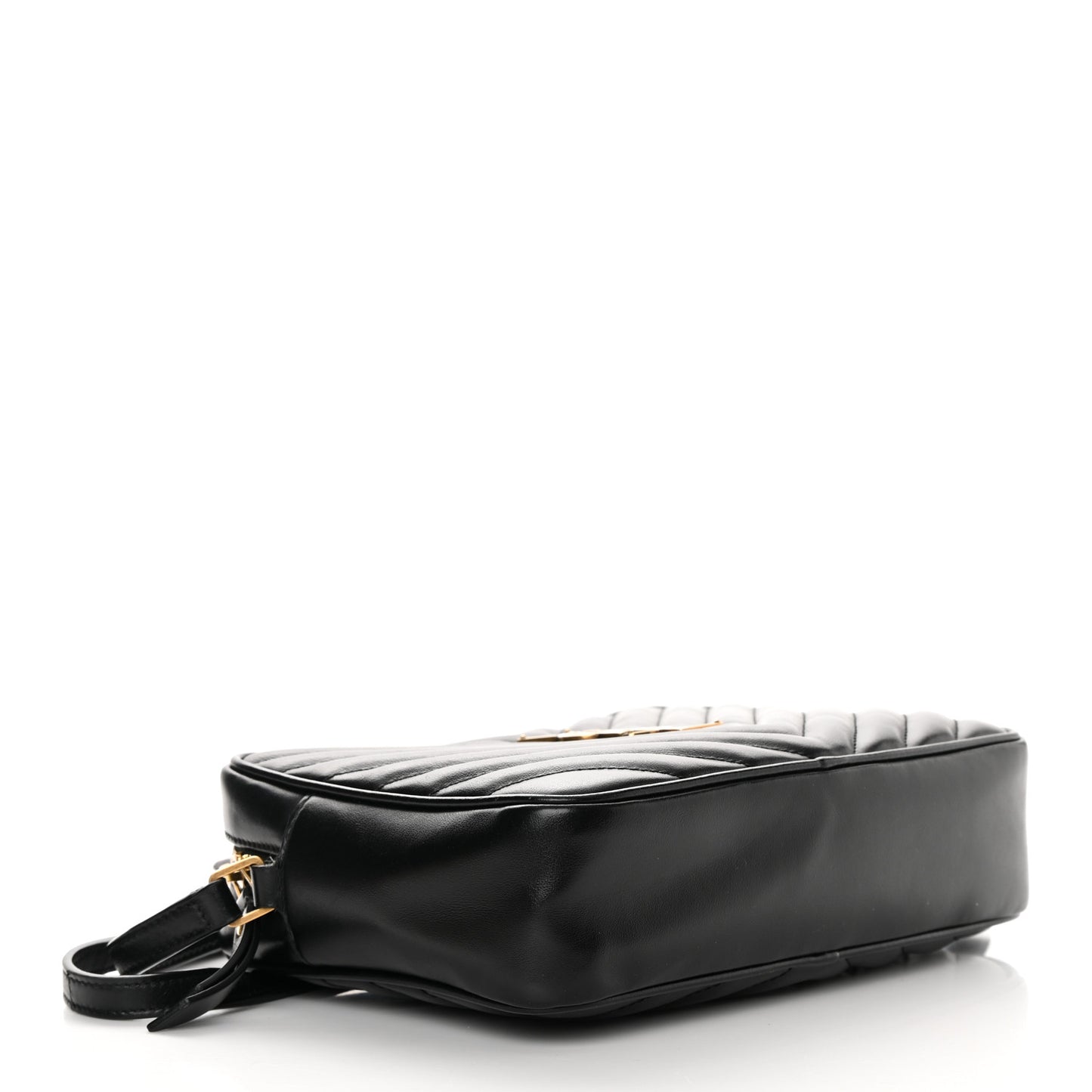 Calfskin Matelasse Monogram Lou Camera Bag Black