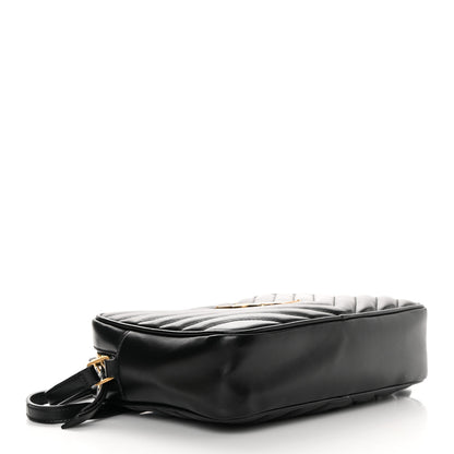 Saint Laurent Calfskin Matelasse Monogram Lou Camera Bag Black 4 of 14